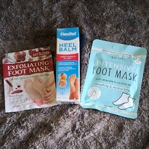 Flexitol Heel Balm + Foot Masks Set - Blue & Aqua ALL NEW